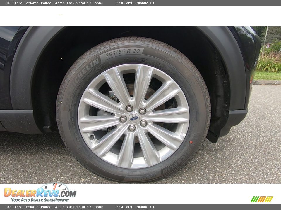 2020 Ford Explorer Limited Agate Black Metallic / Ebony Photo #27