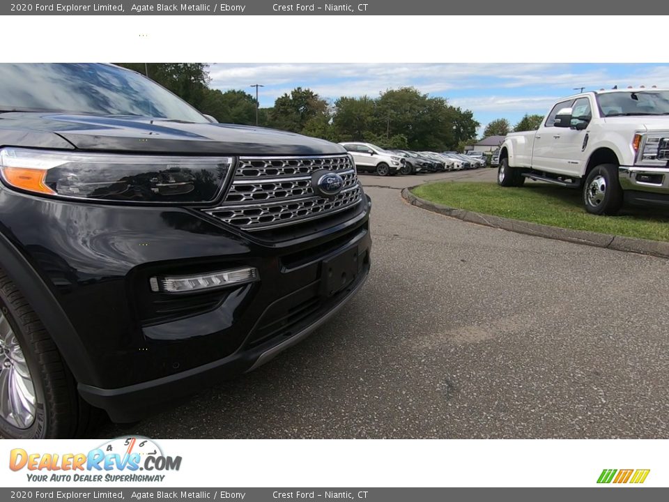 2020 Ford Explorer Limited Agate Black Metallic / Ebony Photo #28
