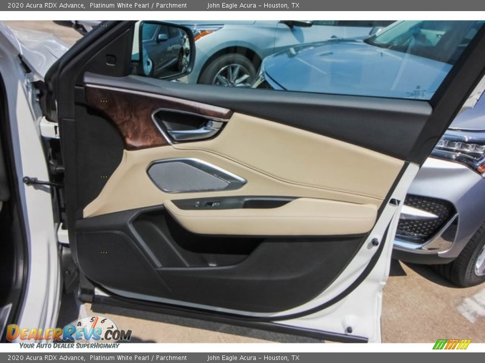 2020 Acura RDX Advance Platinum White Pearl / Parchment Photo #24
