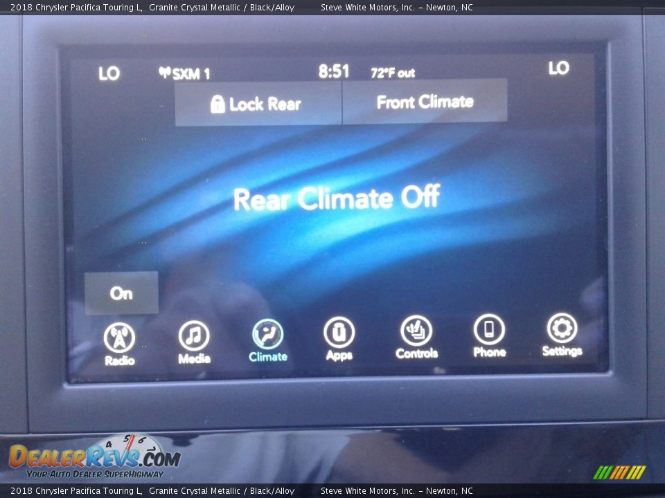2018 Chrysler Pacifica Touring L Granite Crystal Metallic / Black/Alloy Photo #25