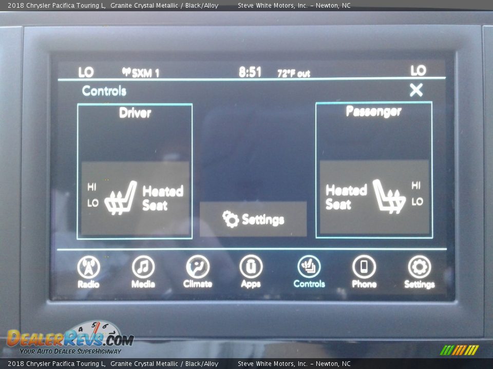 2018 Chrysler Pacifica Touring L Granite Crystal Metallic / Black/Alloy Photo #26
