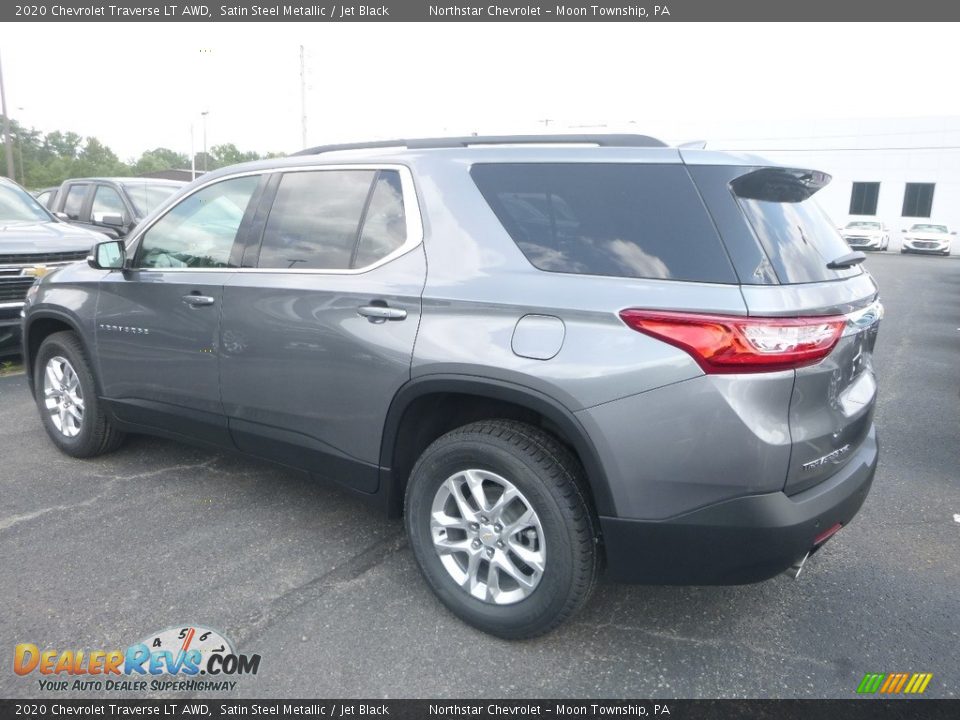 2020 Chevrolet Traverse LT AWD Satin Steel Metallic / Jet Black Photo #3