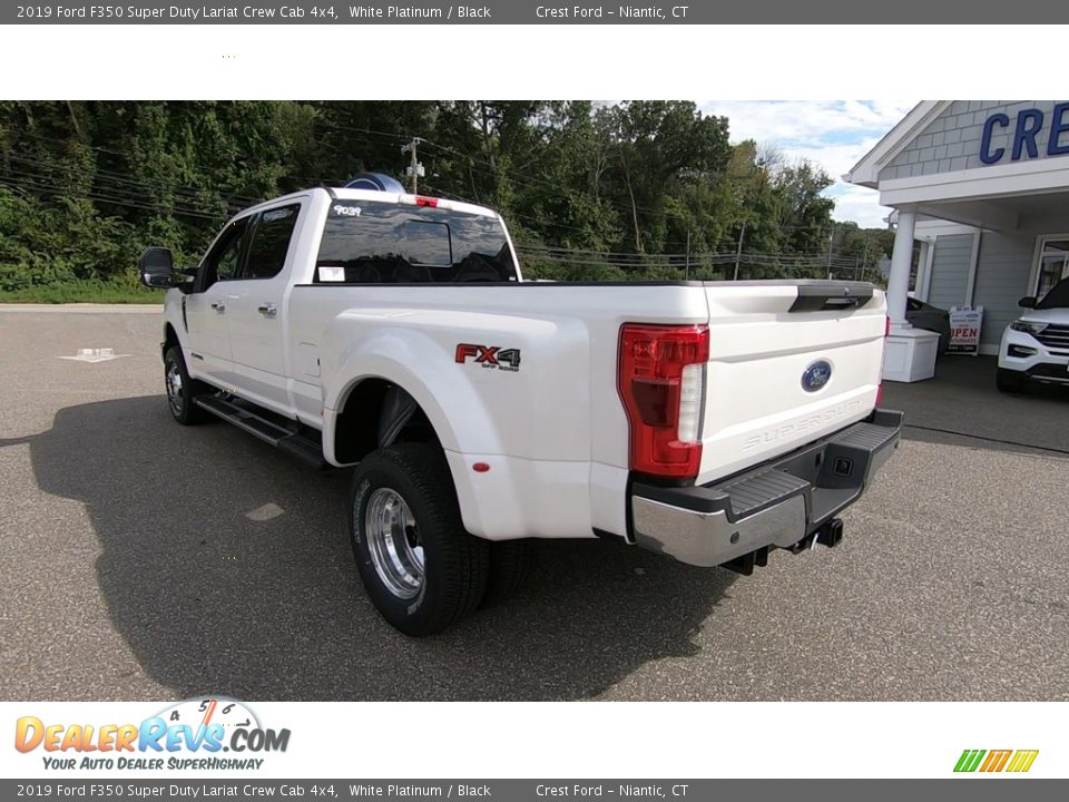 2019 Ford F350 Super Duty Lariat Crew Cab 4x4 White Platinum / Black Photo #5