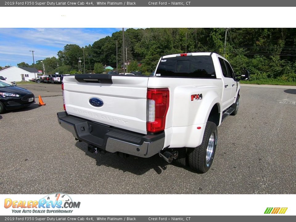 2019 Ford F350 Super Duty Lariat Crew Cab 4x4 White Platinum / Black Photo #7