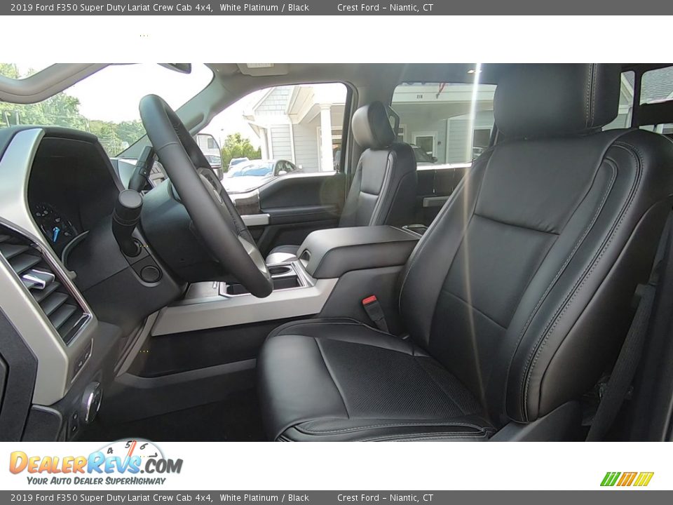 2019 Ford F350 Super Duty Lariat Crew Cab 4x4 White Platinum / Black Photo #11