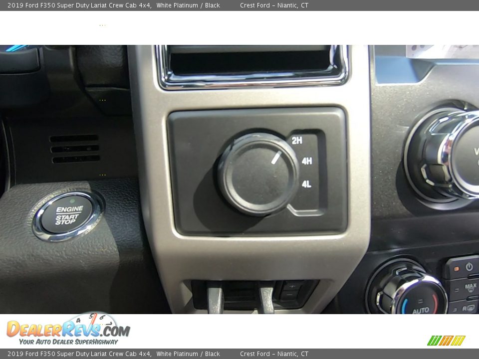 2019 Ford F350 Super Duty Lariat Crew Cab 4x4 White Platinum / Black Photo #16