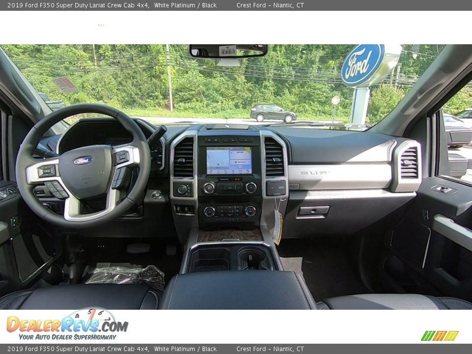 2019 Ford F350 Super Duty Lariat Crew Cab 4x4 White Platinum / Black Photo #19