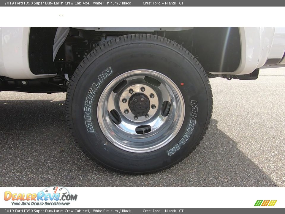 2019 Ford F350 Super Duty Lariat Crew Cab 4x4 White Platinum / Black Photo #20