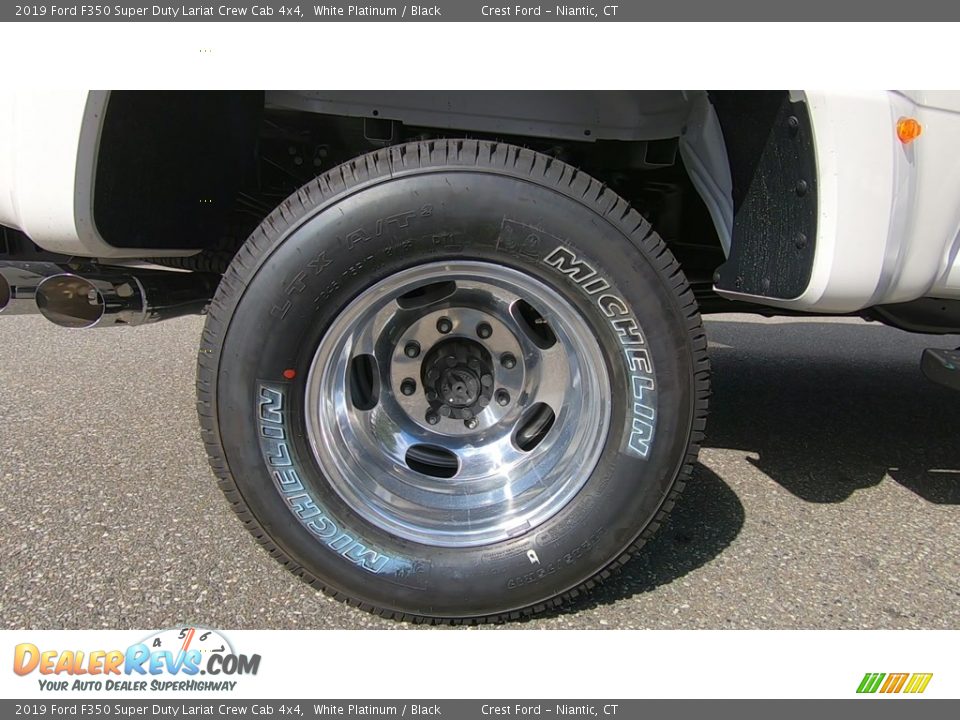 2019 Ford F350 Super Duty Lariat Crew Cab 4x4 White Platinum / Black Photo #22
