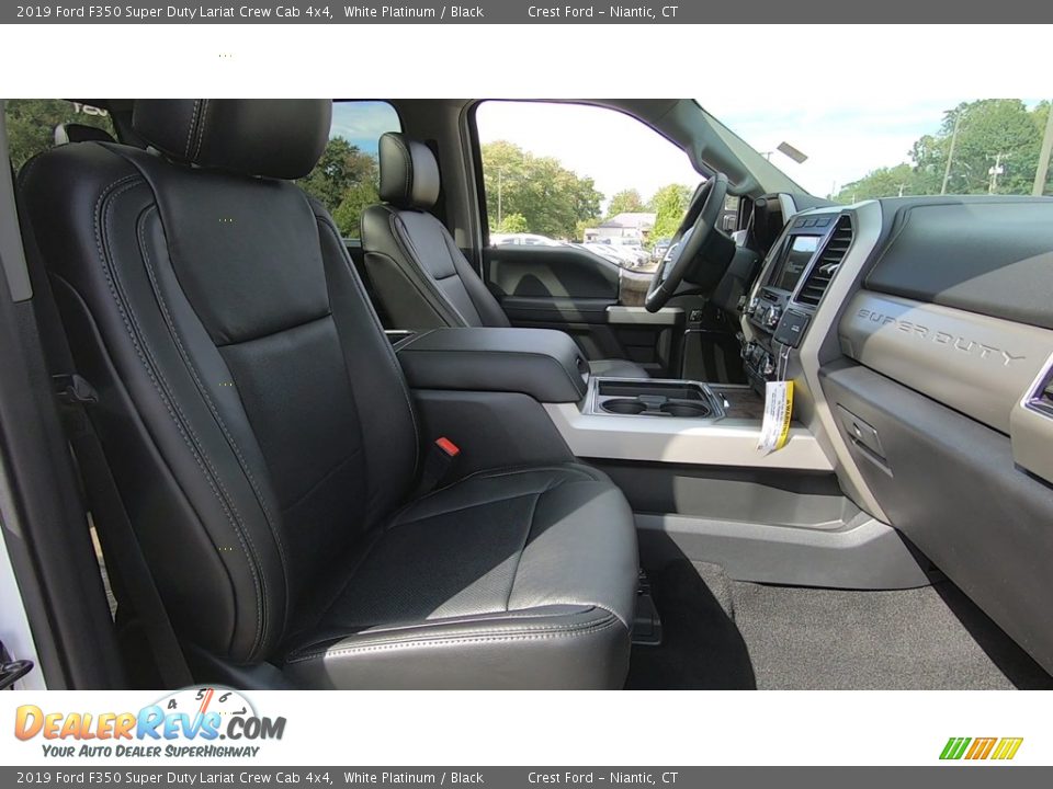2019 Ford F350 Super Duty Lariat Crew Cab 4x4 White Platinum / Black Photo #24