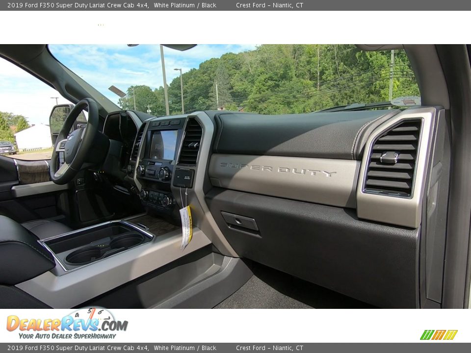 2019 Ford F350 Super Duty Lariat Crew Cab 4x4 White Platinum / Black Photo #25