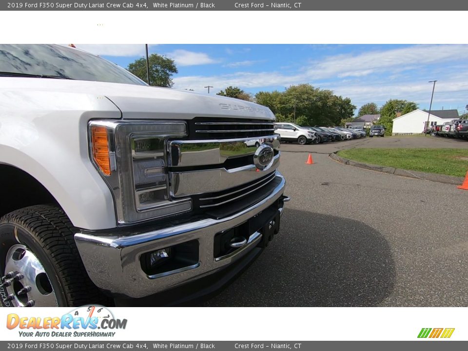 2019 Ford F350 Super Duty Lariat Crew Cab 4x4 White Platinum / Black Photo #29