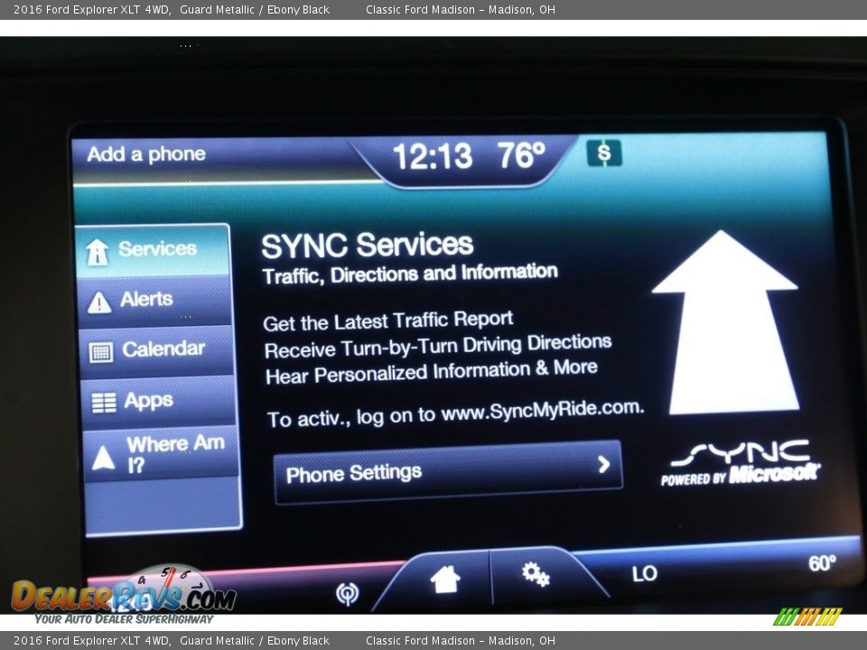 2016 Ford Explorer XLT 4WD Guard Metallic / Ebony Black Photo #13