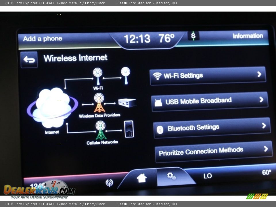 2016 Ford Explorer XLT 4WD Guard Metallic / Ebony Black Photo #14