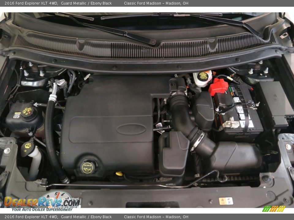 2016 Ford Explorer XLT 4WD Guard Metallic / Ebony Black Photo #23