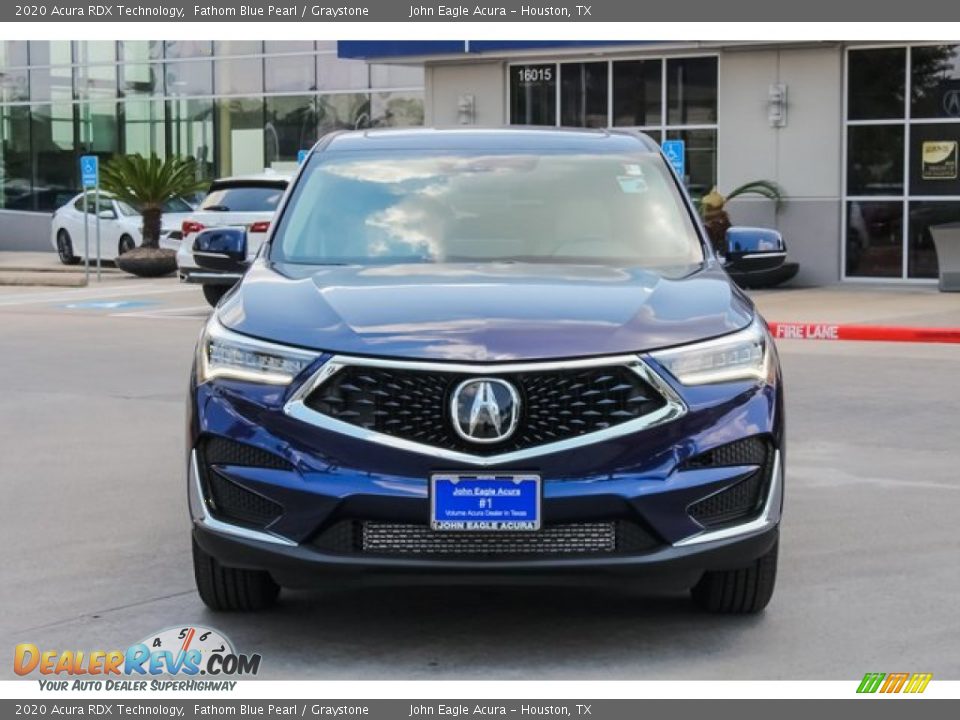 2020 Acura RDX Technology Fathom Blue Pearl / Graystone Photo #2