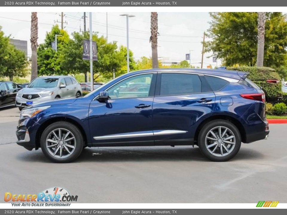 2020 Acura RDX Technology Fathom Blue Pearl / Graystone Photo #4