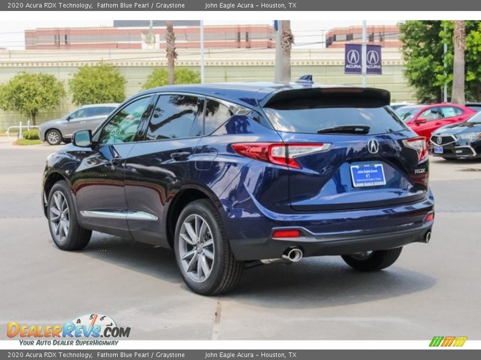 2020 Acura RDX Technology Fathom Blue Pearl / Graystone Photo #5