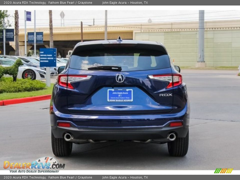 2020 Acura RDX Technology Fathom Blue Pearl / Graystone Photo #6