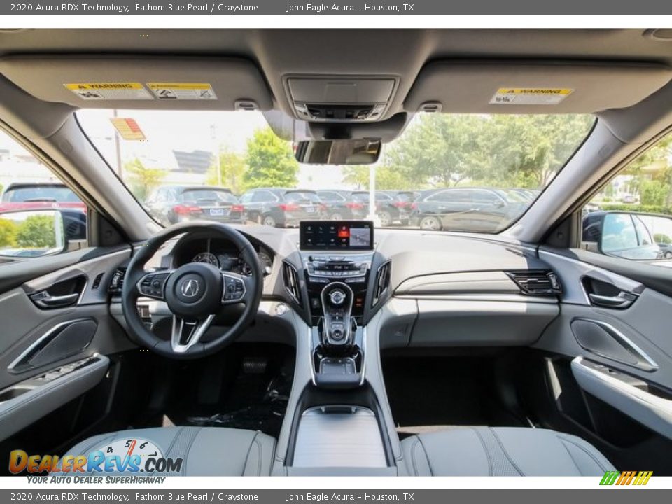 2020 Acura RDX Technology Fathom Blue Pearl / Graystone Photo #9