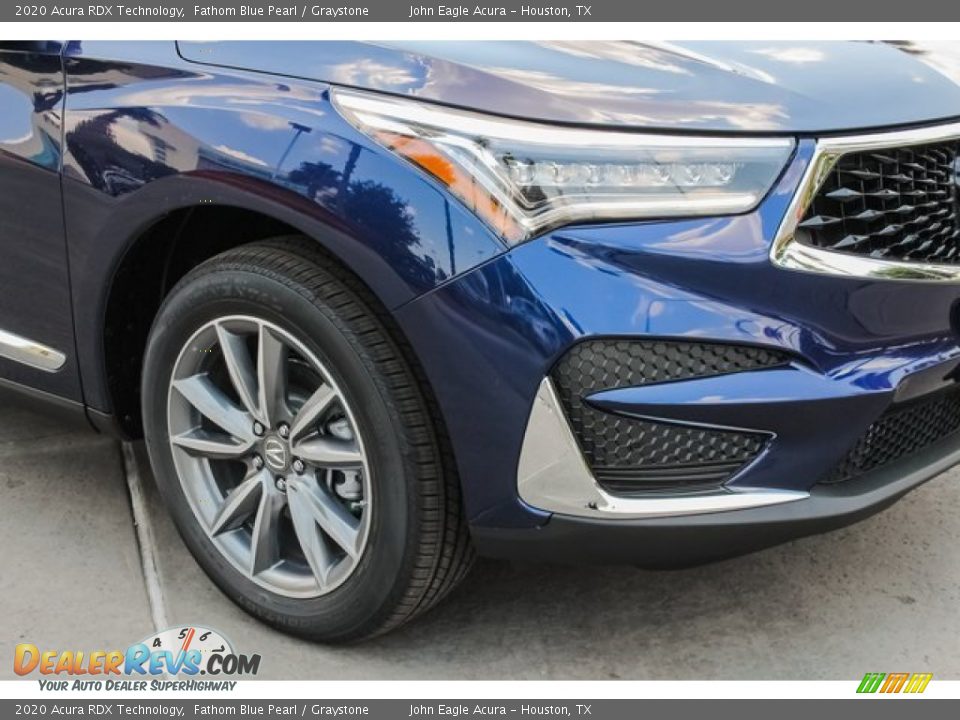 2020 Acura RDX Technology Fathom Blue Pearl / Graystone Photo #11