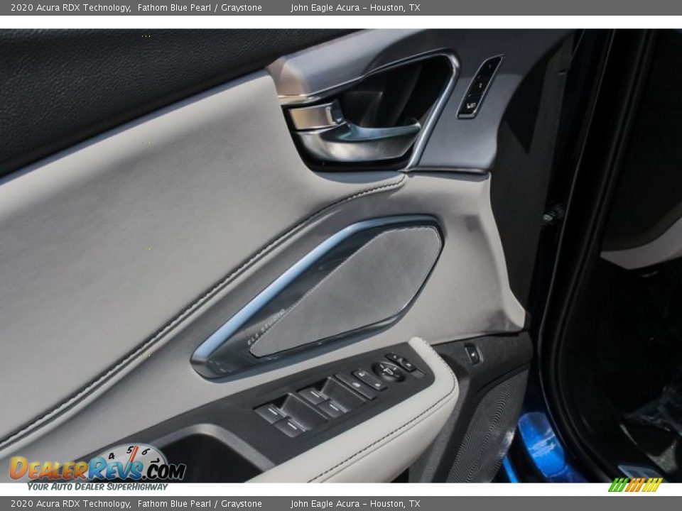 2020 Acura RDX Technology Fathom Blue Pearl / Graystone Photo #12