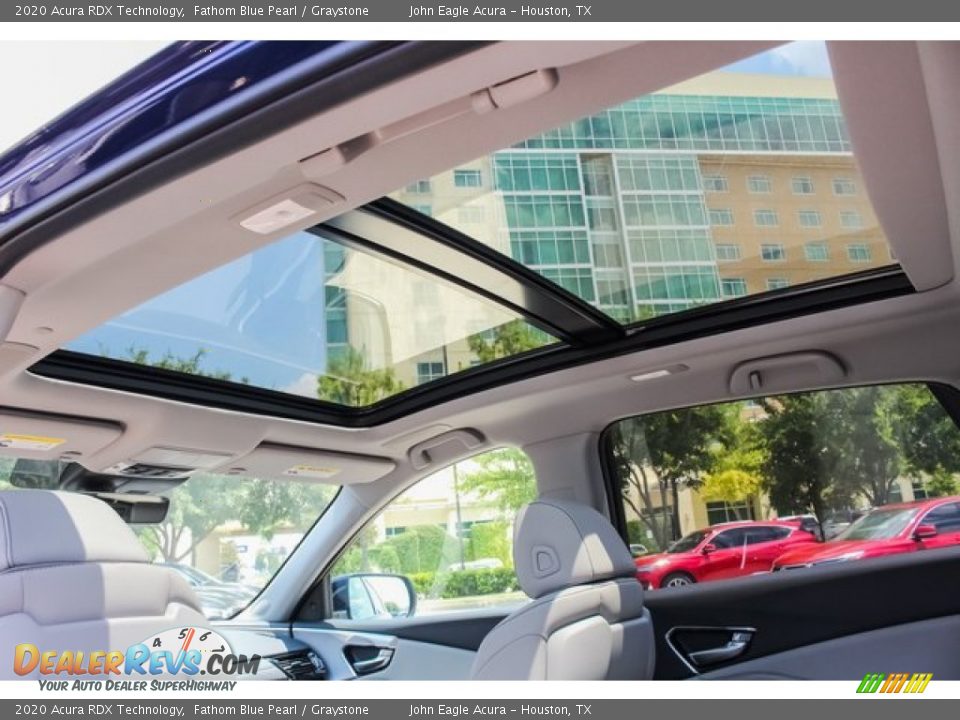 2020 Acura RDX Technology Fathom Blue Pearl / Graystone Photo #14