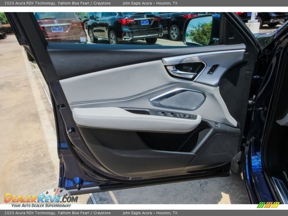 2020 Acura RDX Technology Fathom Blue Pearl / Graystone Photo #15