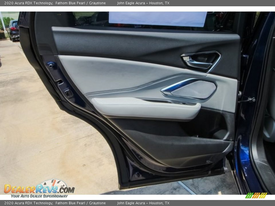 2020 Acura RDX Technology Fathom Blue Pearl / Graystone Photo #17
