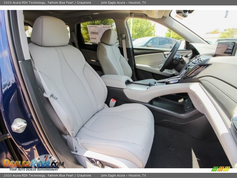2020 Acura RDX Technology Fathom Blue Pearl / Graystone Photo #24