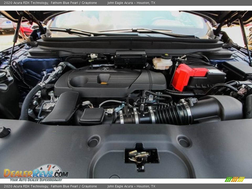 2020 Acura RDX Technology Fathom Blue Pearl / Graystone Photo #25
