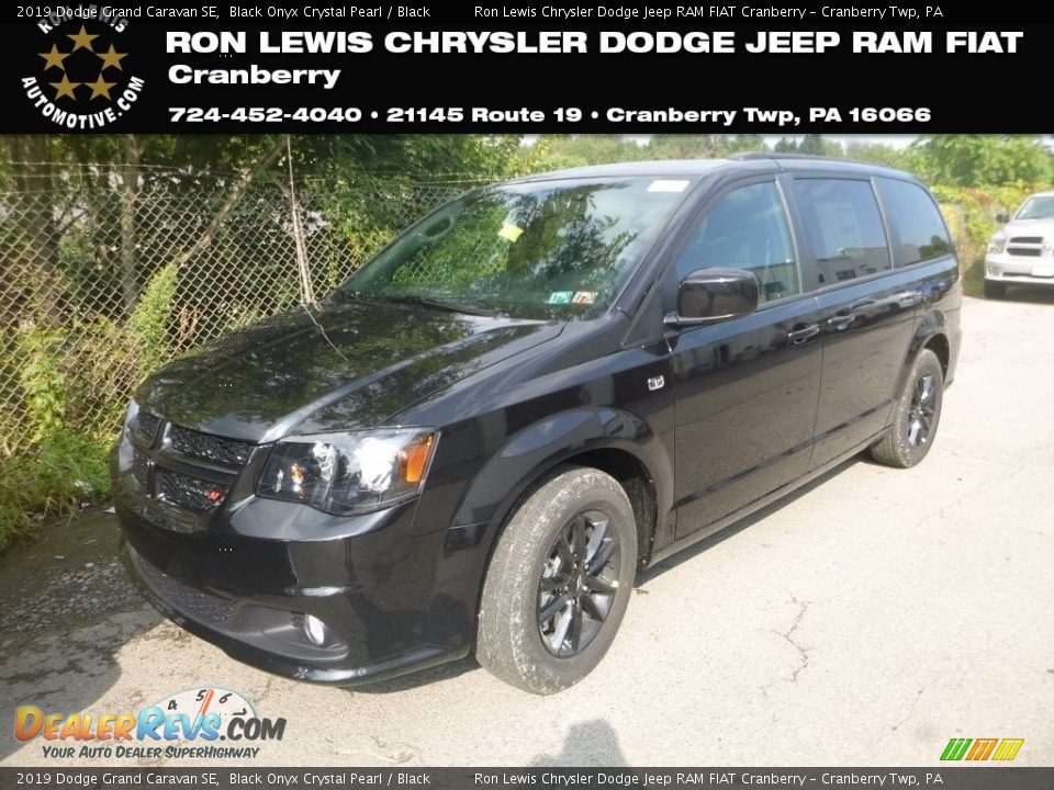 2019 Dodge Grand Caravan SE Black Onyx Crystal Pearl / Black Photo #1