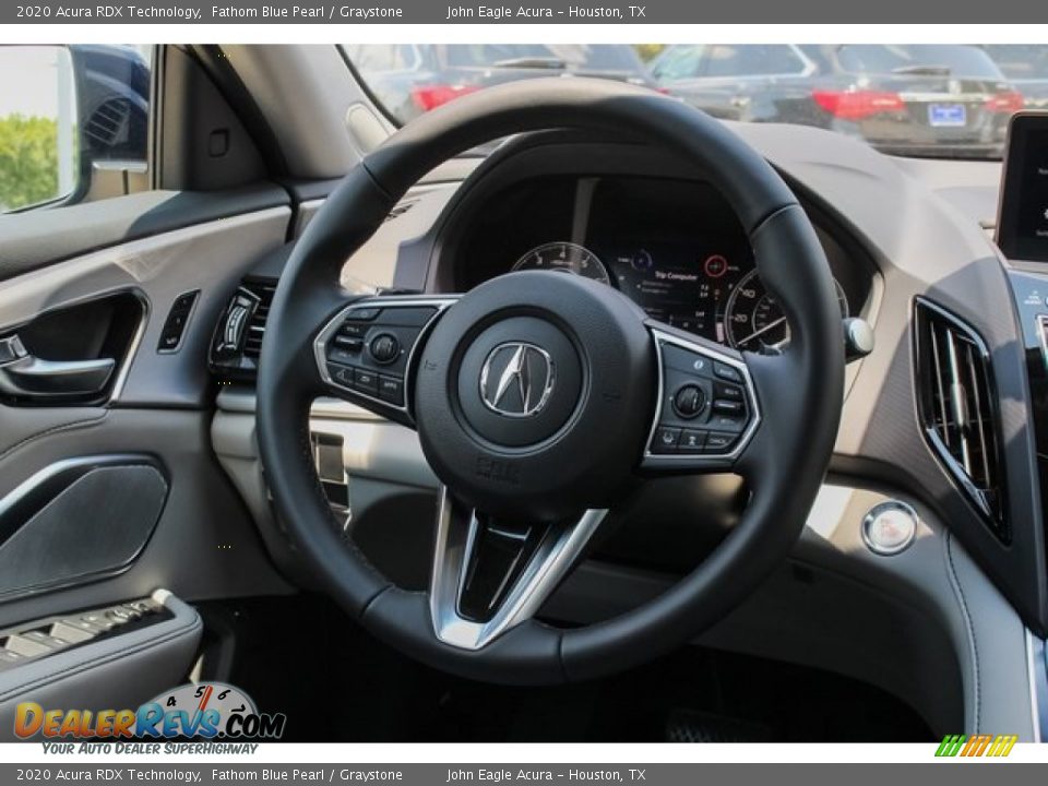 2020 Acura RDX Technology Fathom Blue Pearl / Graystone Photo #27
