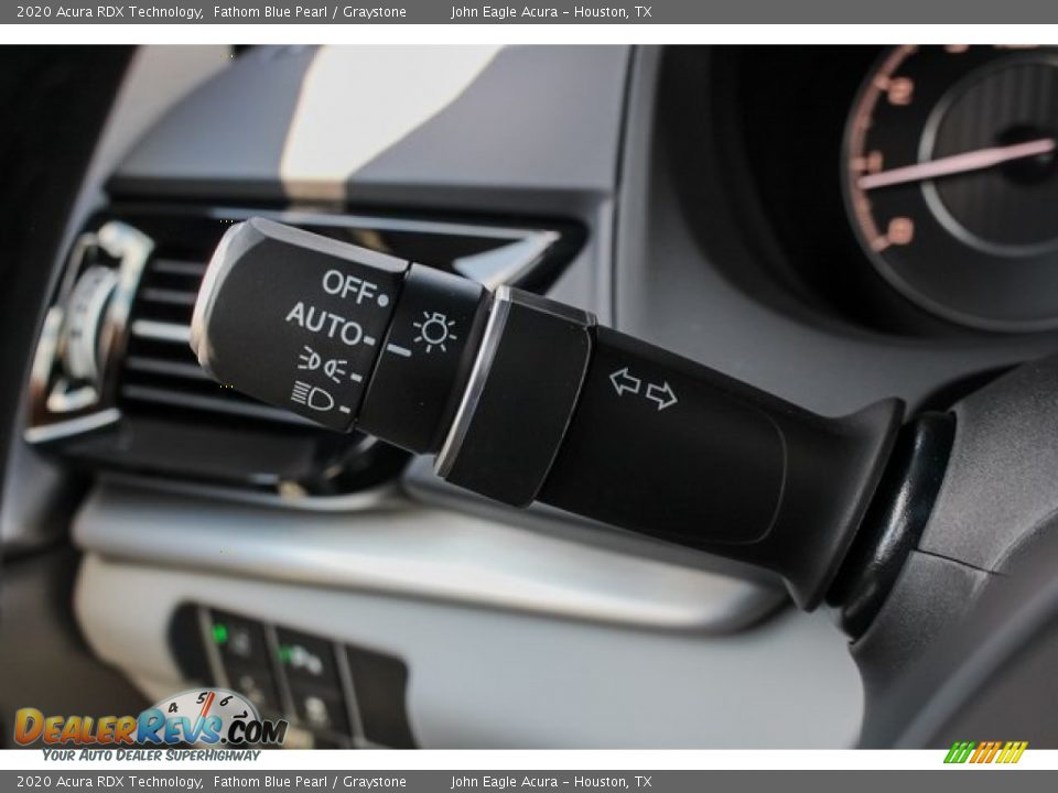 2020 Acura RDX Technology Fathom Blue Pearl / Graystone Photo #34