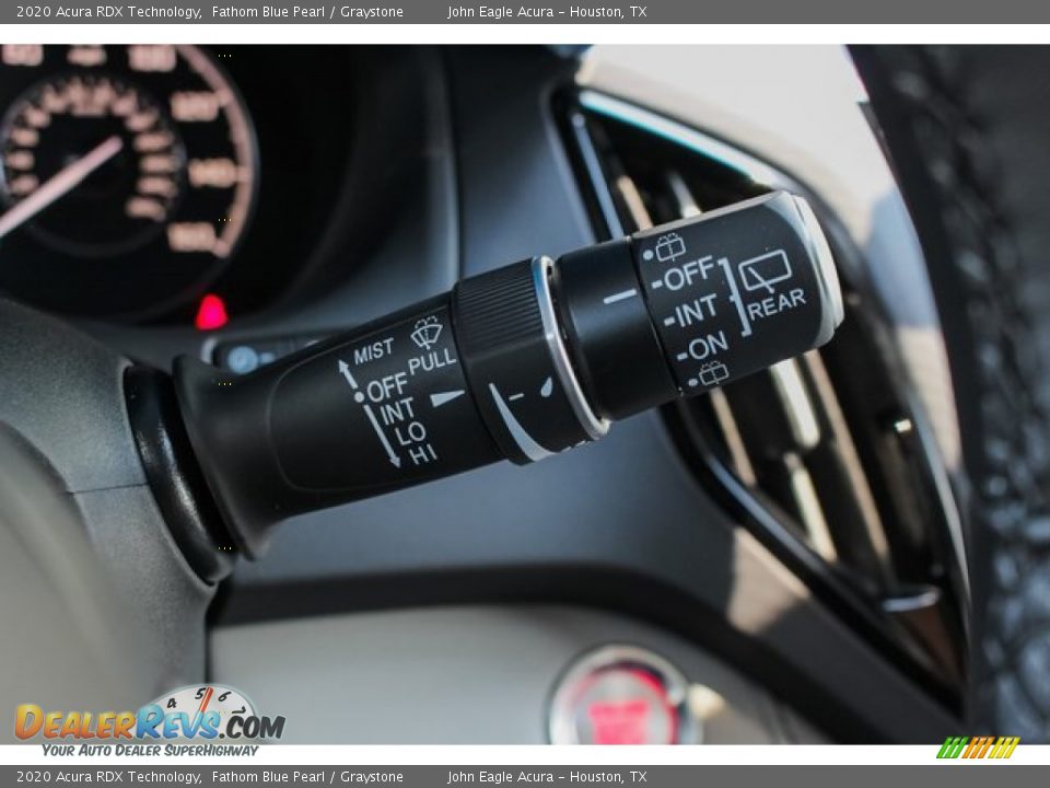 2020 Acura RDX Technology Fathom Blue Pearl / Graystone Photo #35