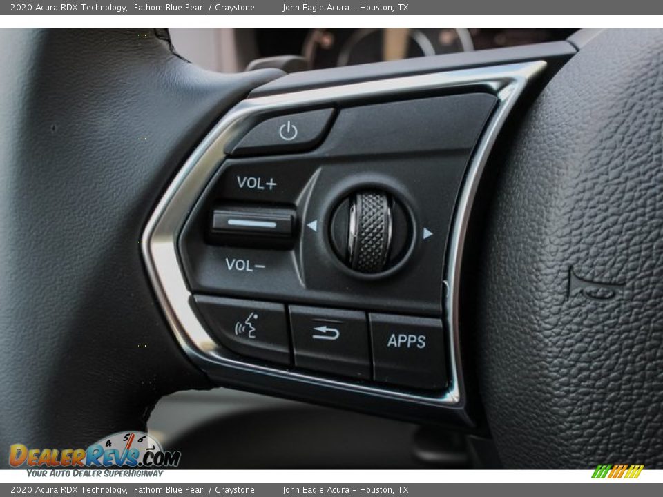 2020 Acura RDX Technology Fathom Blue Pearl / Graystone Photo #36