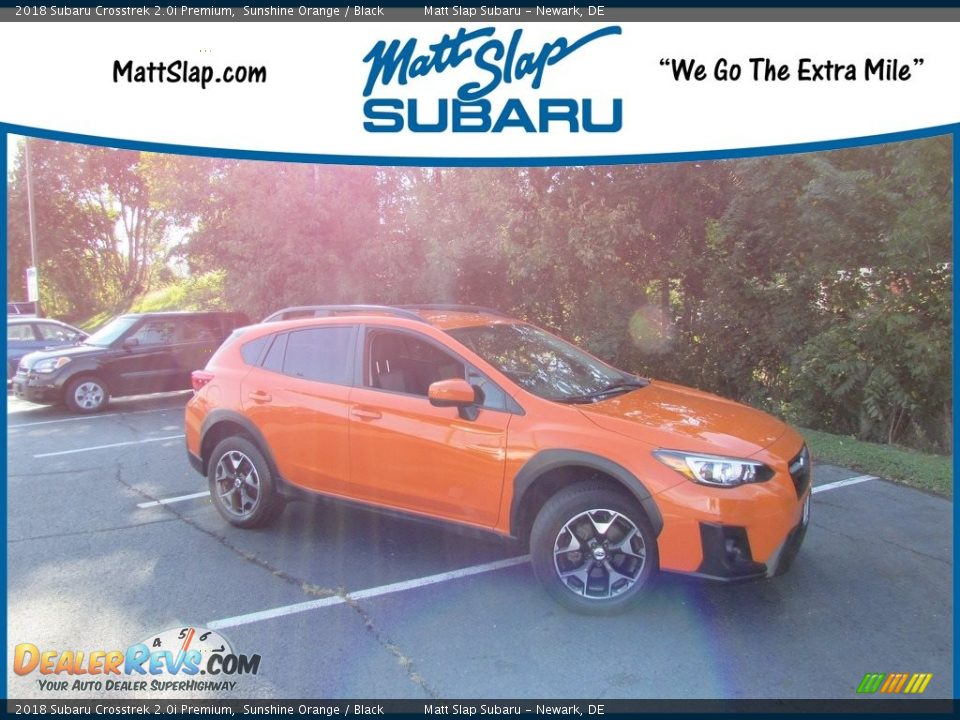 2018 Subaru Crosstrek 2.0i Premium Sunshine Orange / Black Photo #1