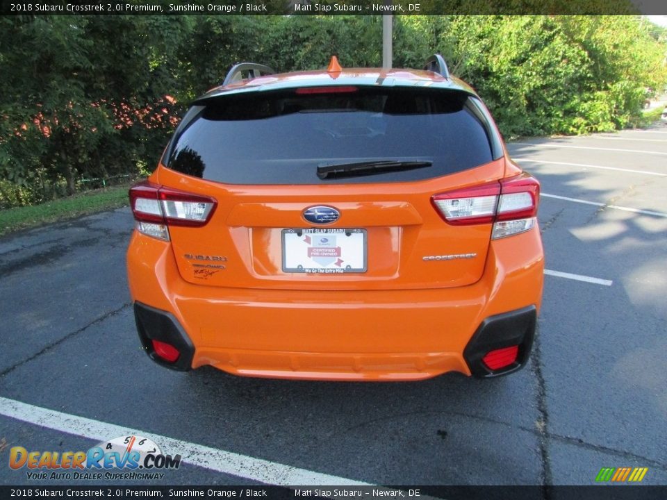 2018 Subaru Crosstrek 2.0i Premium Sunshine Orange / Black Photo #7