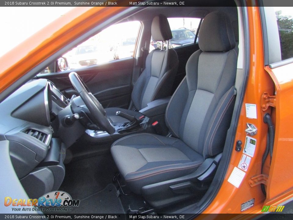 2018 Subaru Crosstrek 2.0i Premium Sunshine Orange / Black Photo #16