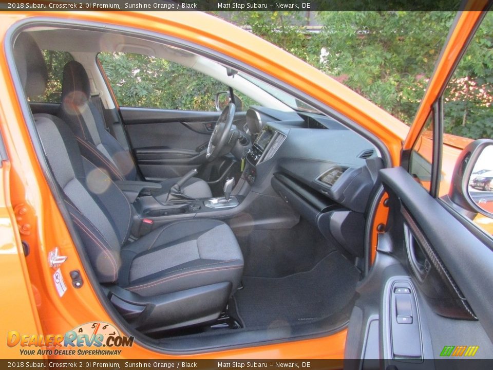 2018 Subaru Crosstrek 2.0i Premium Sunshine Orange / Black Photo #18