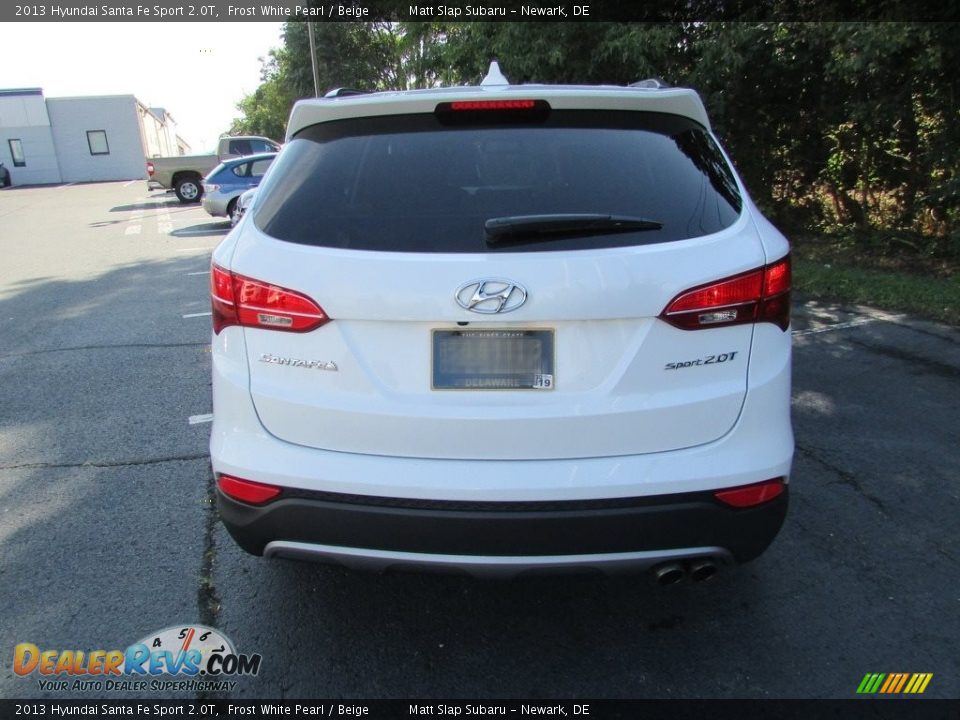 2013 Hyundai Santa Fe Sport 2.0T Frost White Pearl / Beige Photo #7