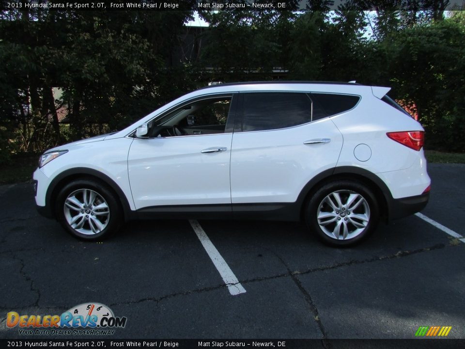 2013 Hyundai Santa Fe Sport 2.0T Frost White Pearl / Beige Photo #9
