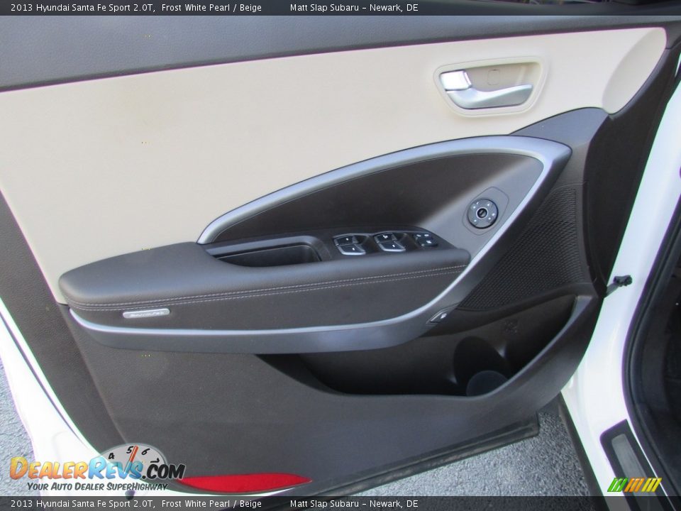 2013 Hyundai Santa Fe Sport 2.0T Frost White Pearl / Beige Photo #14