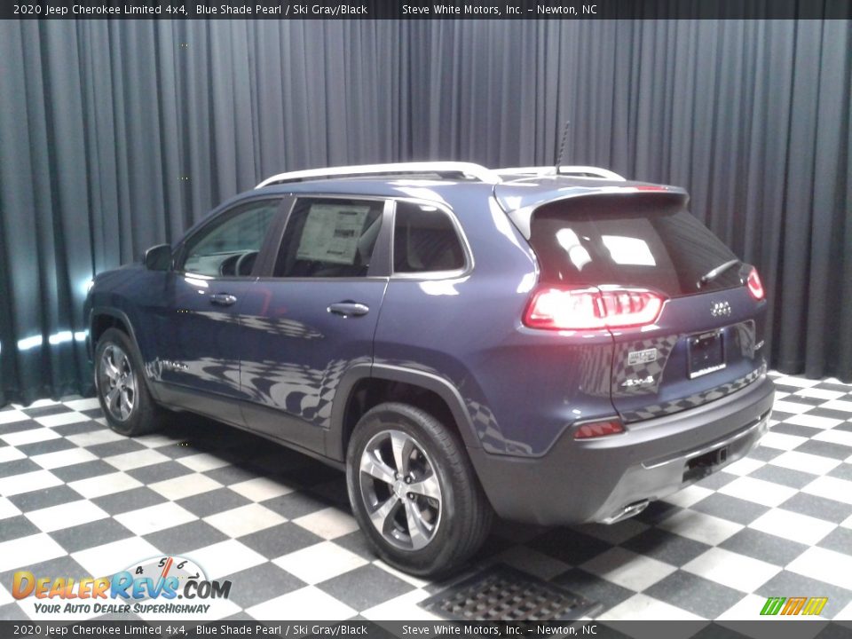 2020 Jeep Cherokee Limited 4x4 Blue Shade Pearl / Ski Gray/Black Photo #8