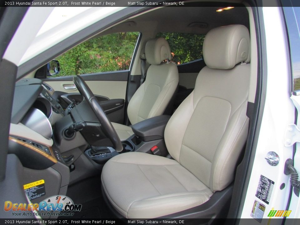 2013 Hyundai Santa Fe Sport 2.0T Frost White Pearl / Beige Photo #16