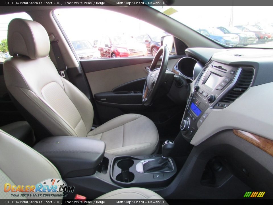 2013 Hyundai Santa Fe Sport 2.0T Frost White Pearl / Beige Photo #17