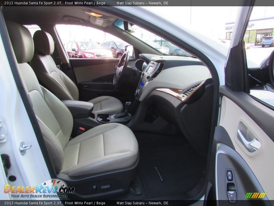 2013 Hyundai Santa Fe Sport 2.0T Frost White Pearl / Beige Photo #18