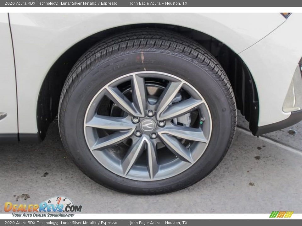 2020 Acura RDX Technology Lunar Silver Metallic / Espresso Photo #11