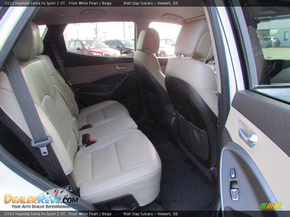 2013 Hyundai Santa Fe Sport 2.0T Frost White Pearl / Beige Photo #19