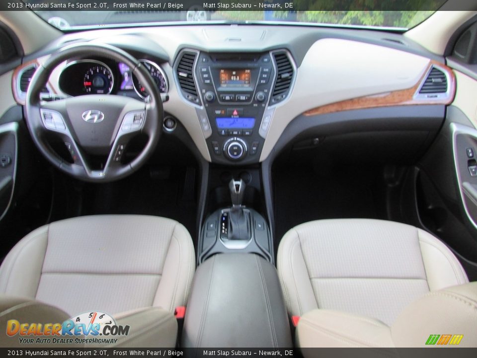 2013 Hyundai Santa Fe Sport 2.0T Frost White Pearl / Beige Photo #24